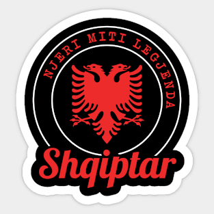 Albania Njeri Miti Legjenda - Shqiptar Sqip Sticker